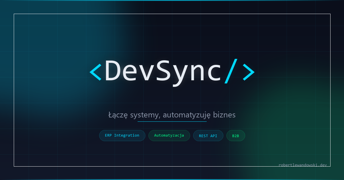 Integracja ERP ze sklepem internetowym | DevSync – Robert Lewandowski